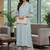 Women Regular Thread Work Silk Crepe Kurta with Trousers