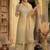 Women Yoke Design Regular Kurta with Trousers & With Dupatta