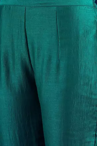 Women Embroidered Regular Beads and Stones Kurta with Trousers & Dupatta
