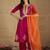 Women Yoke Design Regular Kurta with Trousers & Dupatta