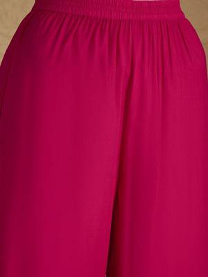Women Yoke Design Regular Kurta with Trousers & Dupatta 3