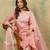 Floral Embroidered Thread Work Pure Cotton Kurta With Trousers & Dupatta
