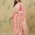 Floral Embroidered Thread Work Pure Cotton Kurta With Trousers & Dupatta