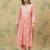 Floral Embroidered Thread Work Pure Cotton Kurta With Trousers & Dupatta