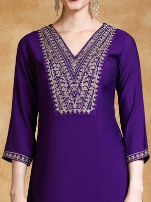 Women Floral Embroidered Kurta with Trousers & Dupatta 4