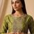 Women Ethnic Motifs Printed Regular Thread Work Kurta with Trousers & With Dupatta