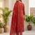 Women Ethnic Motifs Printed Regular Thread Work Kurta with Trousers & With Dupatta