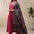 Women Ethnic Motifs Regular Thread Work Kurta with Trousers & With Dupatta