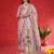 Women Floral Print Regular Kantha Work Kurta with Trousers & Dupatta