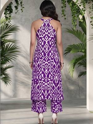 Women Ethnic Motifs Printed Regular Pure Cotton Kurta with Palazzos 4