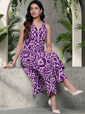 Women Ethnic Motifs Printed Regular Pure Cotton Kurta with Palazzos 6