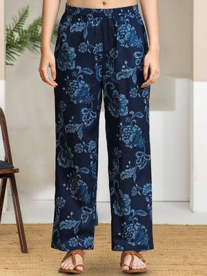 Floral Printed Pure Cotton A-Line Kurta With Trouser 6