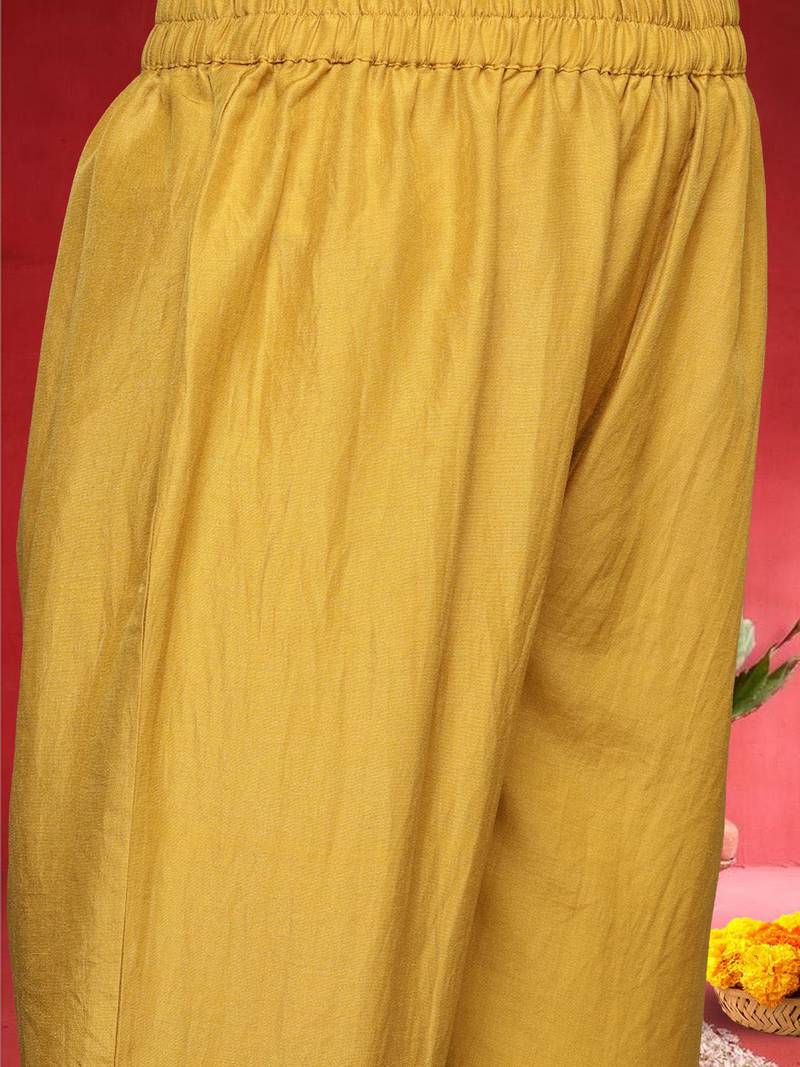Women Ethnic Motifs Embroidered Regular Mirror Work Kurta with Trousers & Dupatta