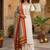Women Embroidered Regular Thread Work Kurta with Trousers & With Dupatta