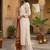 Women Embroidered Regular Thread Work Kurta with Trousers & With Dupatta