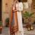 Women Embroidered Regular Thread Work Kurta with Trousers & With Dupatta