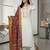 Women Embroidered Regular Thread Work Kurta with Trousers & With Dupatta