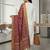 Women Embroidered Regular Thread Work Kurta with Trousers & With Dupatta