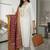 Women Embroidered Regular Thread Work Kurta with Trousers & With Dupatta