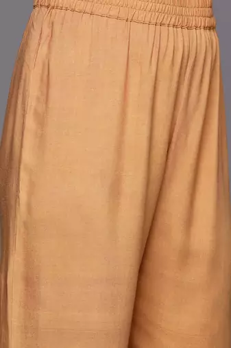 Women Bandhani Printed Empire Gotta Patti Kurta with Trousers & Dupatta