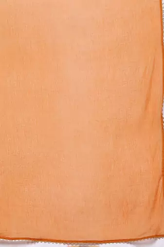 Women Bandhani Printed Empire Gotta Patti Kurta with Trousers & Dupatta