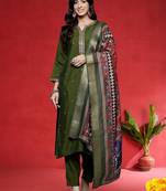 Women Ethnic Motifs Embroidered Kurta with Pyjama & Dupatta