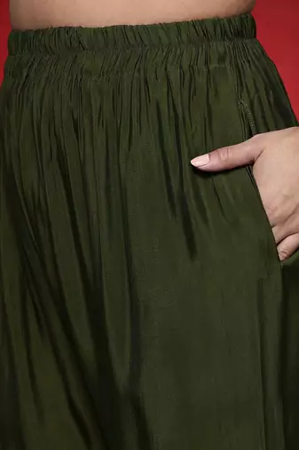 Women Ethnic Motifs Embroidered Kurta with Pyjama & Dupatta