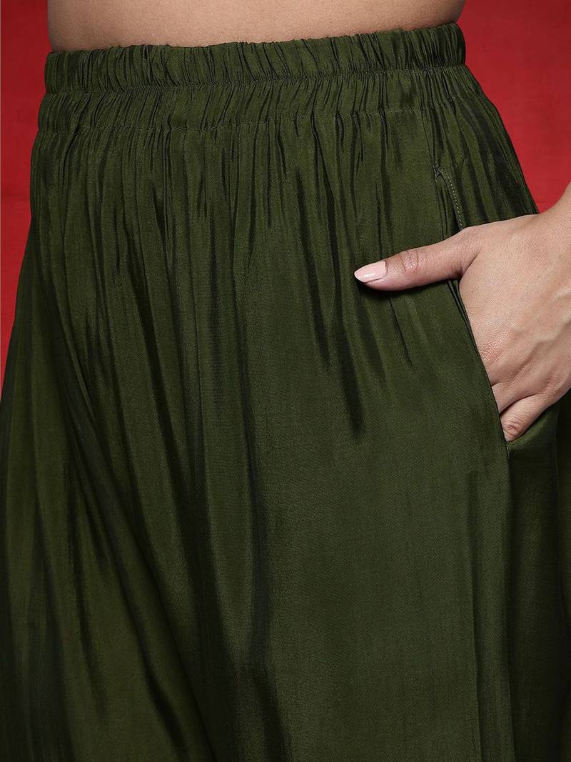 Women Ethnic Motifs Embroidered Kurta with Pyjama & Dupatta