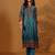 Ethnic Motifs Printed Chanderi Silk Straight Kurta With Trousers And Dupatta