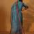 Ethnic Motifs Printed Chanderi Silk Straight Kurta With Trousers And Dupatta