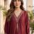Women Ethnic Motifs Embroidered Regular Thread Work Kurta with Trousers