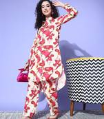 Women Printed Regular Kurta with Trousers