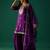 Ethnic Motifs Embroidered Zari Kurta With Sharara & Dupatta