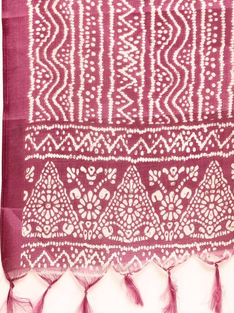 Women Ethnic Motifs Regular Kurta with Trousers & With Dupatta