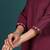 Women Embroidered Regular Thread Work Kurta with Trousers