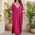 Women Yoke Design Regular Kurta with Trousers