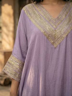 Women Yoke Design Regular Kurta with Trousers 4