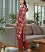 Women Printed Regular Kurta with Trousers