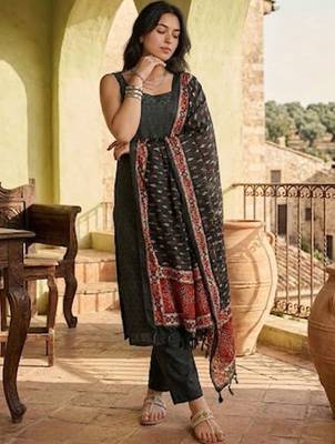 Women Regular Kurta with Trousers & With Dupatta 1