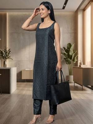 Women Regular Kurta with Trousers 5