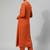 Women Regular Silk Crepe Kurta with Trousers