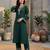 Ethnic Motifs Embroidered Regular Kurta with Trousers & With Dupatta