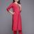 Floral Embroidered Thread Work Kurta With Trousers & Dupatta
