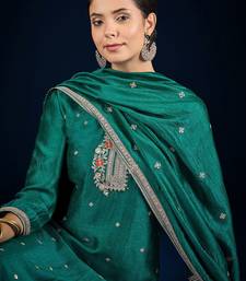 Women Ethnic Motifs Embroidered Kurta with Trousers & Dupatta