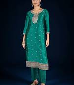 Women Ethnic Motifs Embroidered Kurta with Trousers & Dupatta