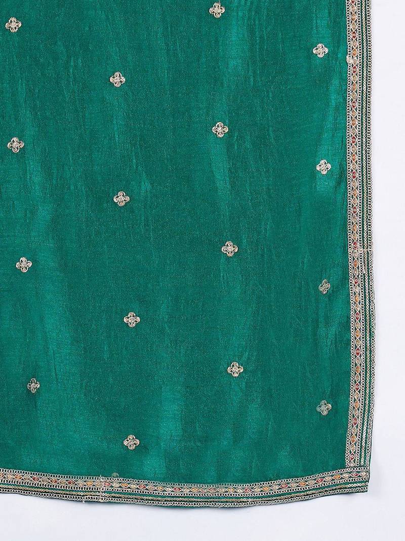 Women Ethnic Motifs Embroidered Kurta with Trousers & Dupatta