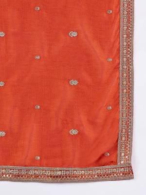 Women Ethnic Motifs Embroidered Kurta with Trousers & Dupatta 4