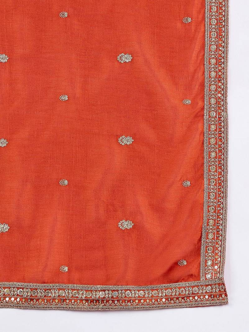 Women Ethnic Motifs Embroidered Kurta with Trousers & Dupatta
