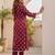 Women Ethnic Motifs Printed Pleated Kurta with Trousers & With Dupatta
