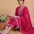 Women Floral Embroidered Regular Thread Work Kurta with Trousers & With Dupatta